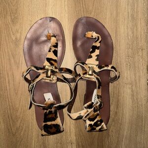 Steve Madden Leopard Sandals 8.5